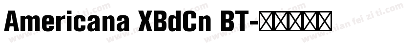 Americana XBdCn BT字体转换